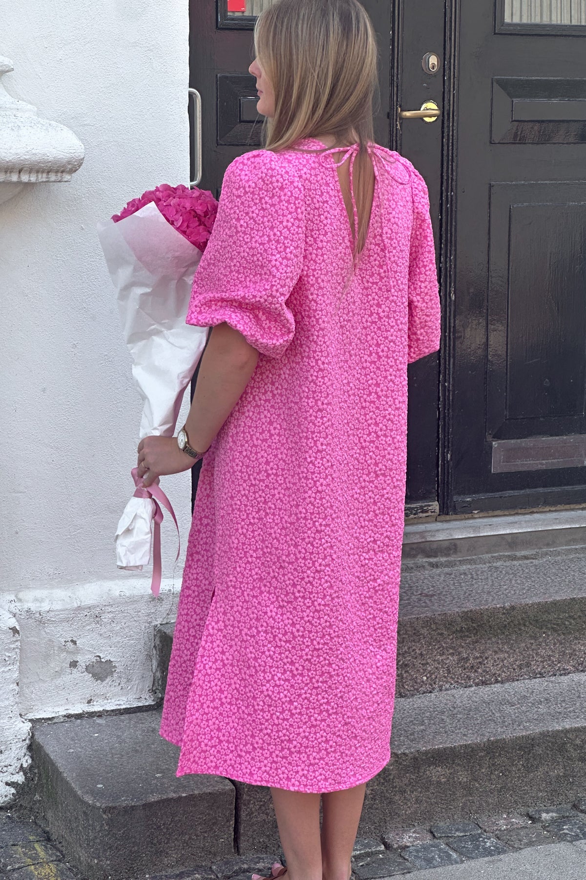 Reno Pastis Long Dress - Bright Pink