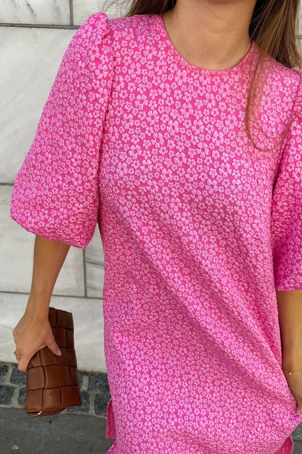 Reno Pastis Long Dress - Bright Pink