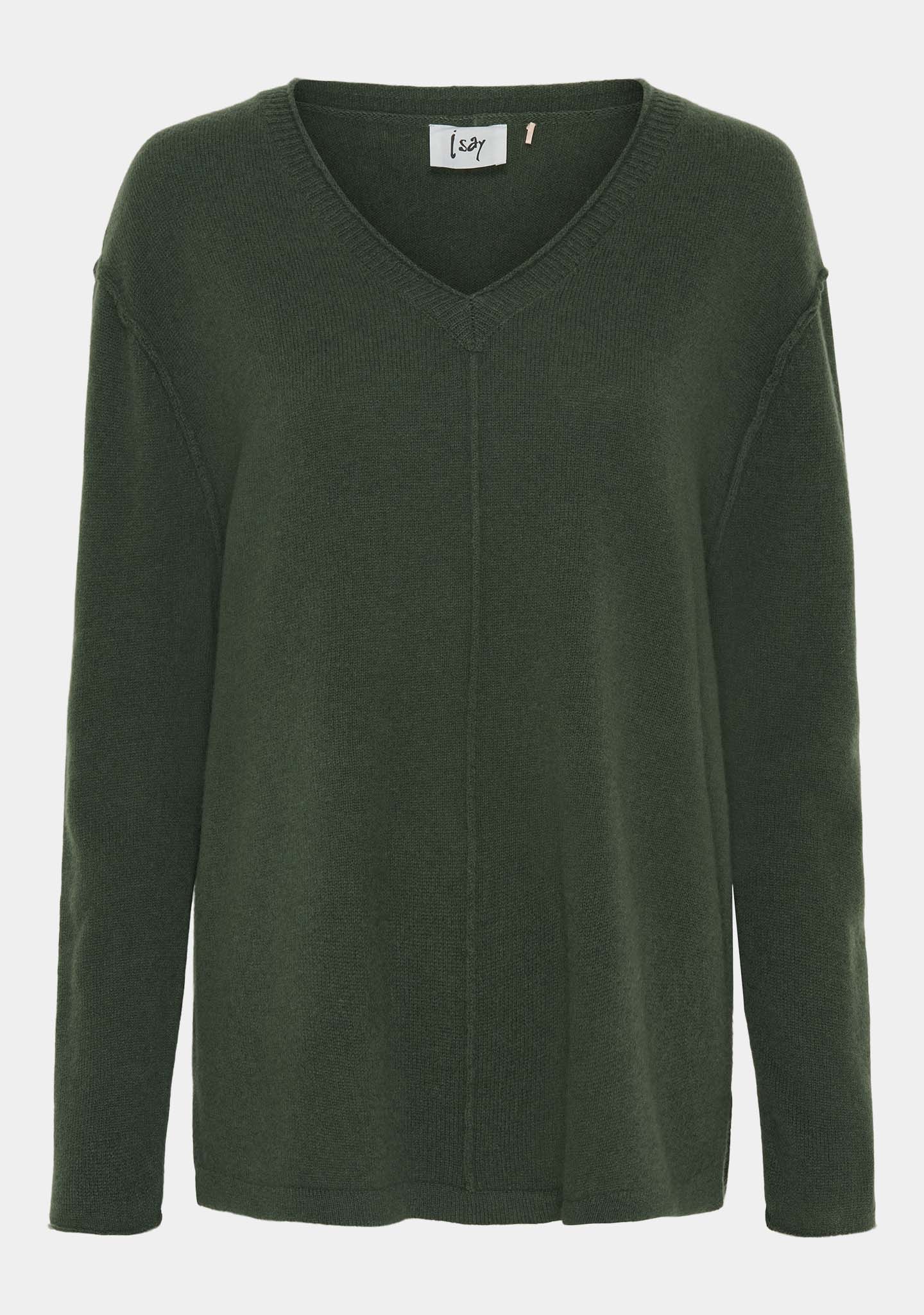 Robin V-Neck Pullover - Army