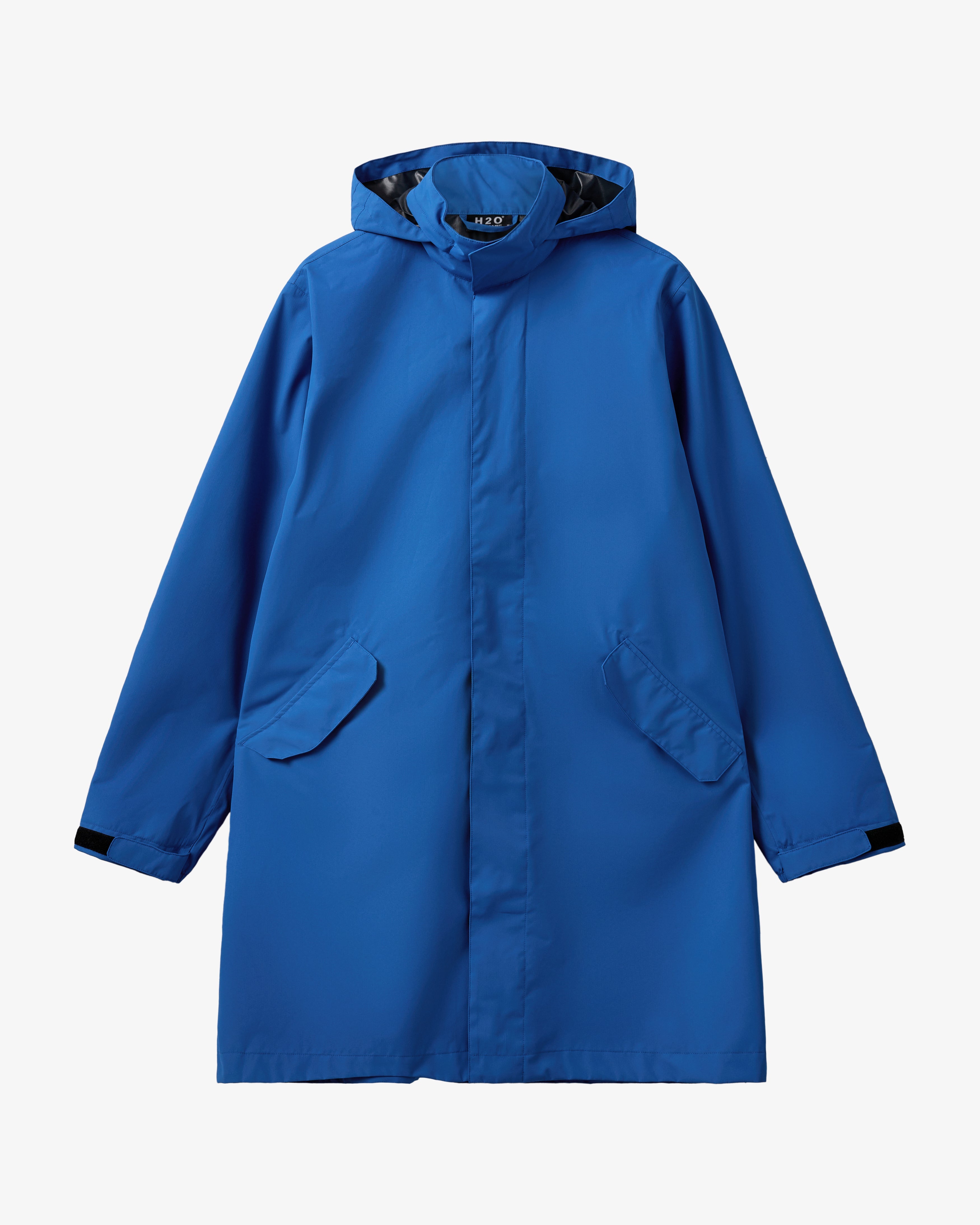 Rømø Rain Long Jacket - Blue