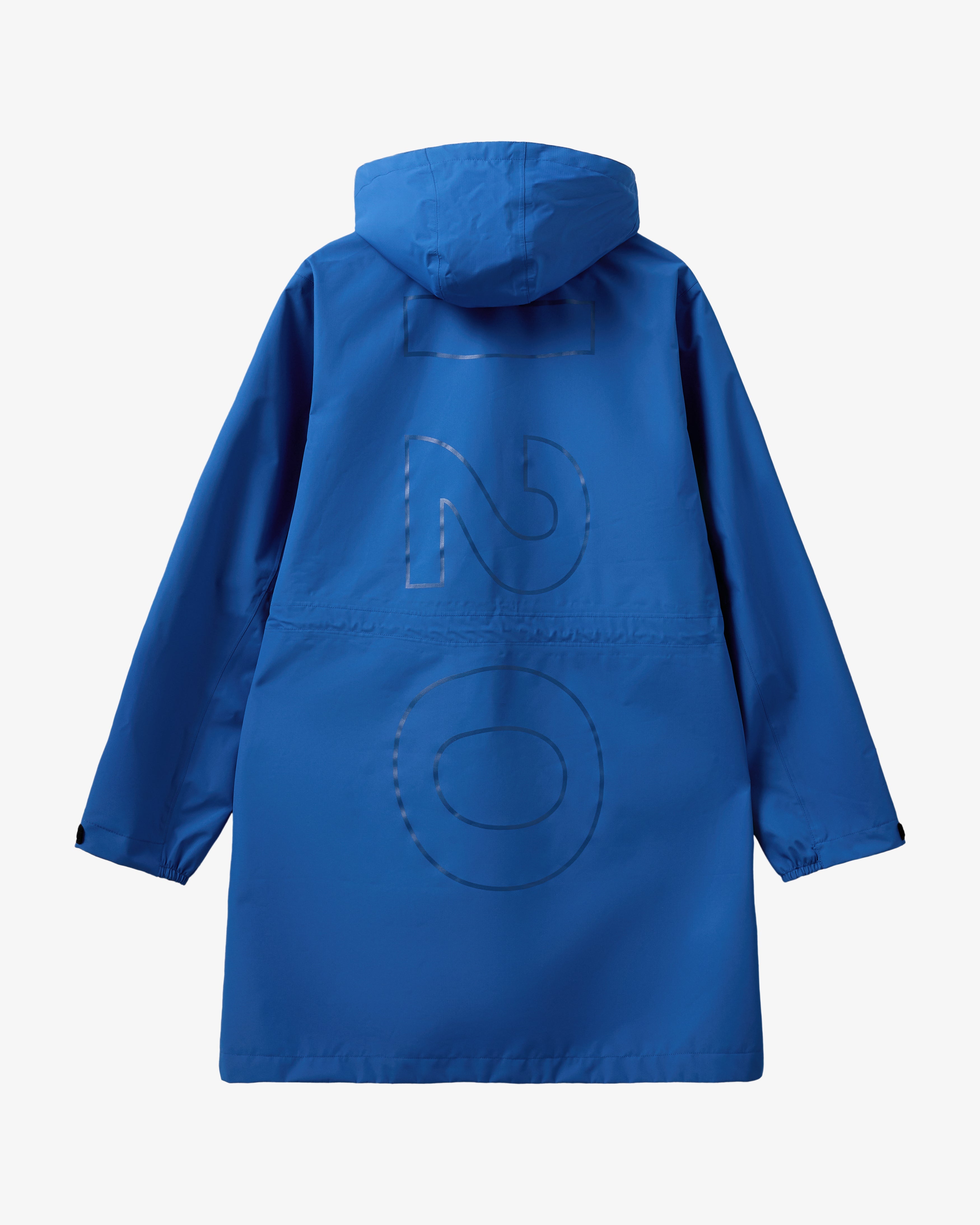 Rømø Rain Long Jacket - Blue