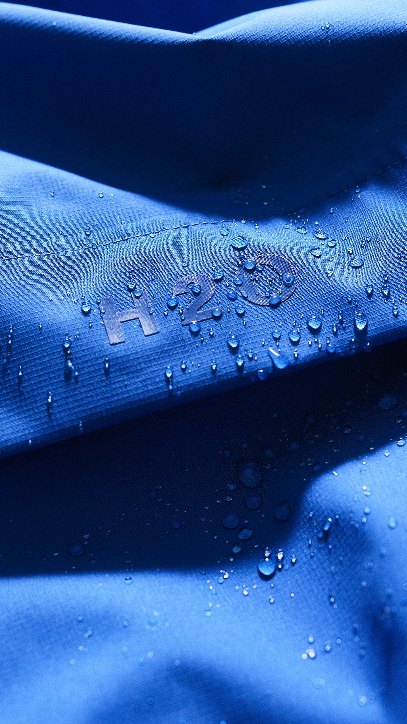 Rømø Rain Long Jacket - Blue