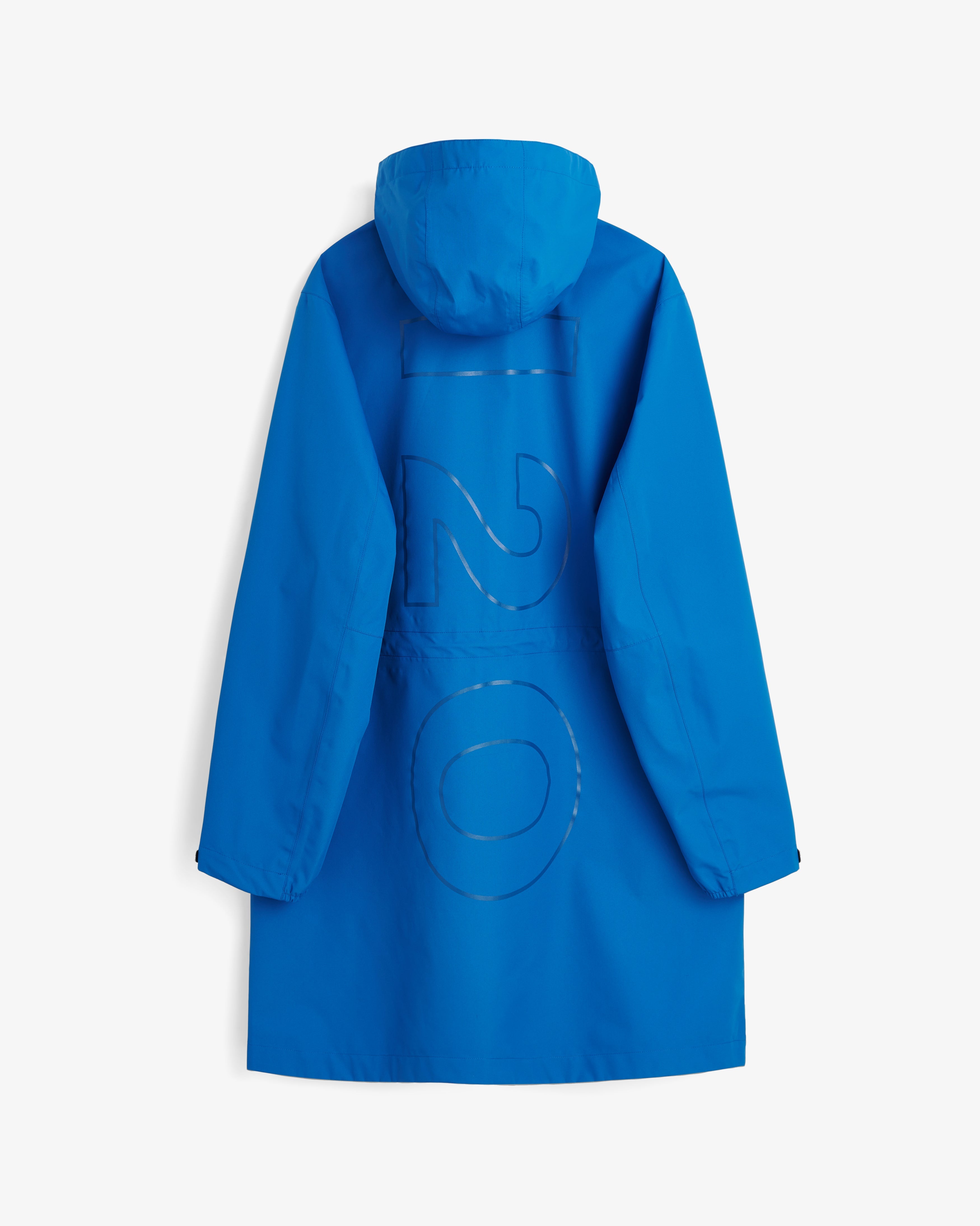 Rømø Rain Long Jacket - Blue