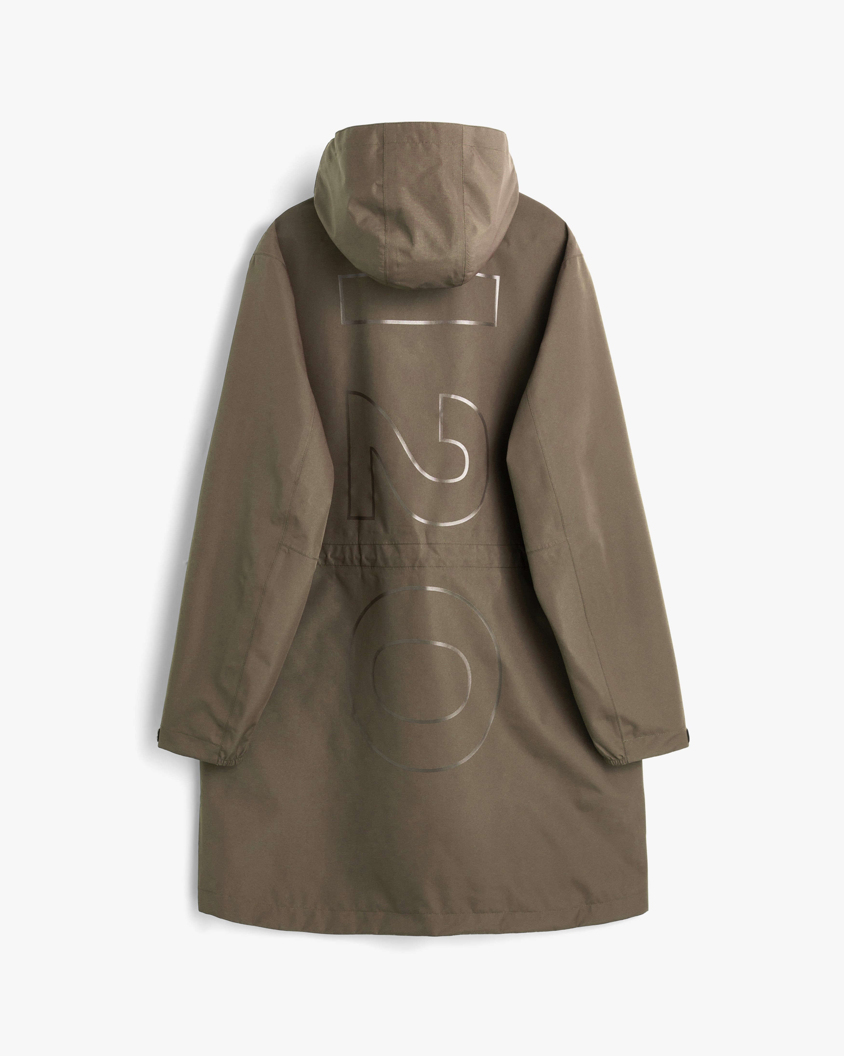 Rømø Rain Long Jacket - Dusty Oak