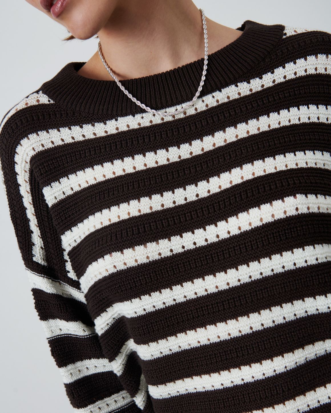 Rosalia Striped Knit - Brown