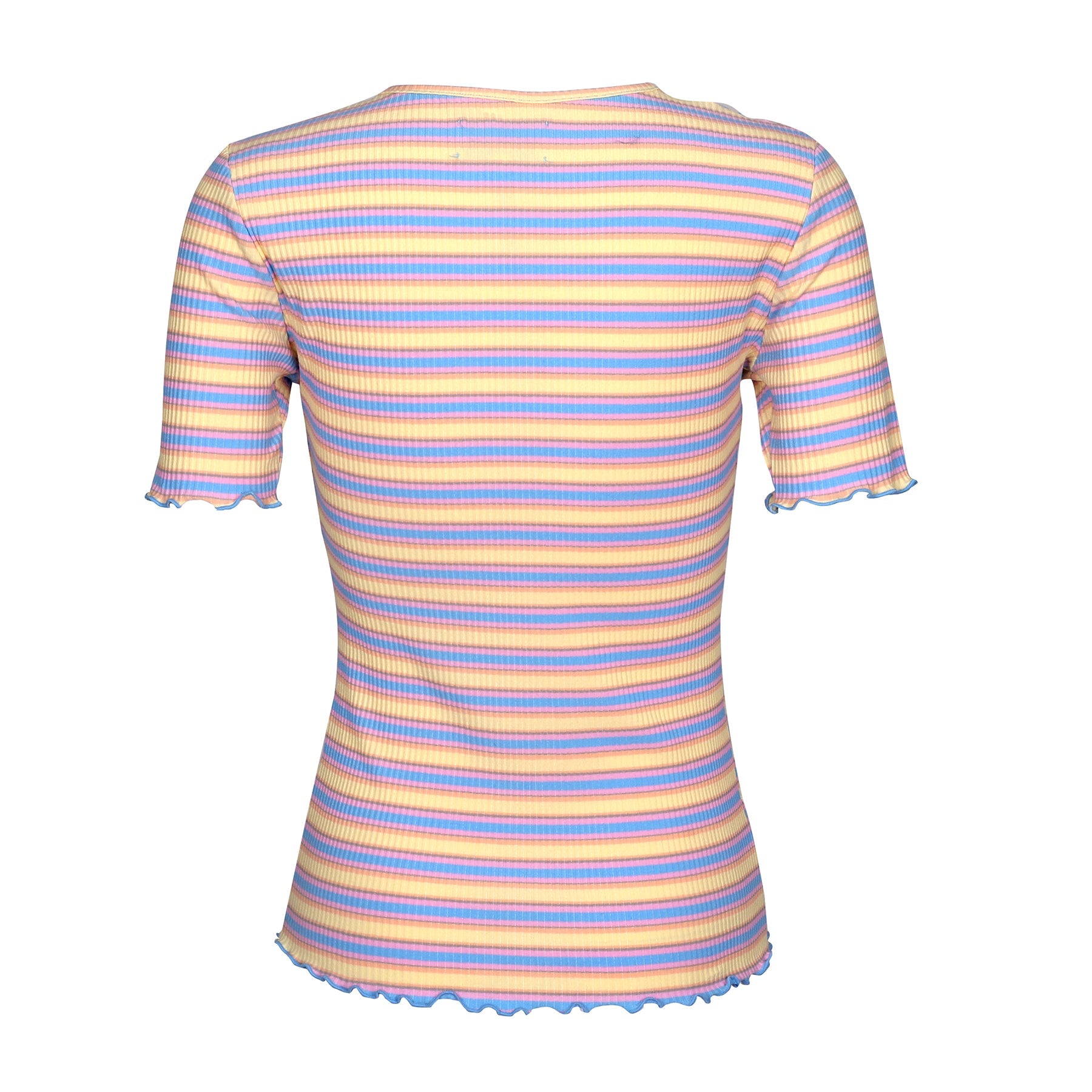 Natalia SS Blouse - Yellow/Rose