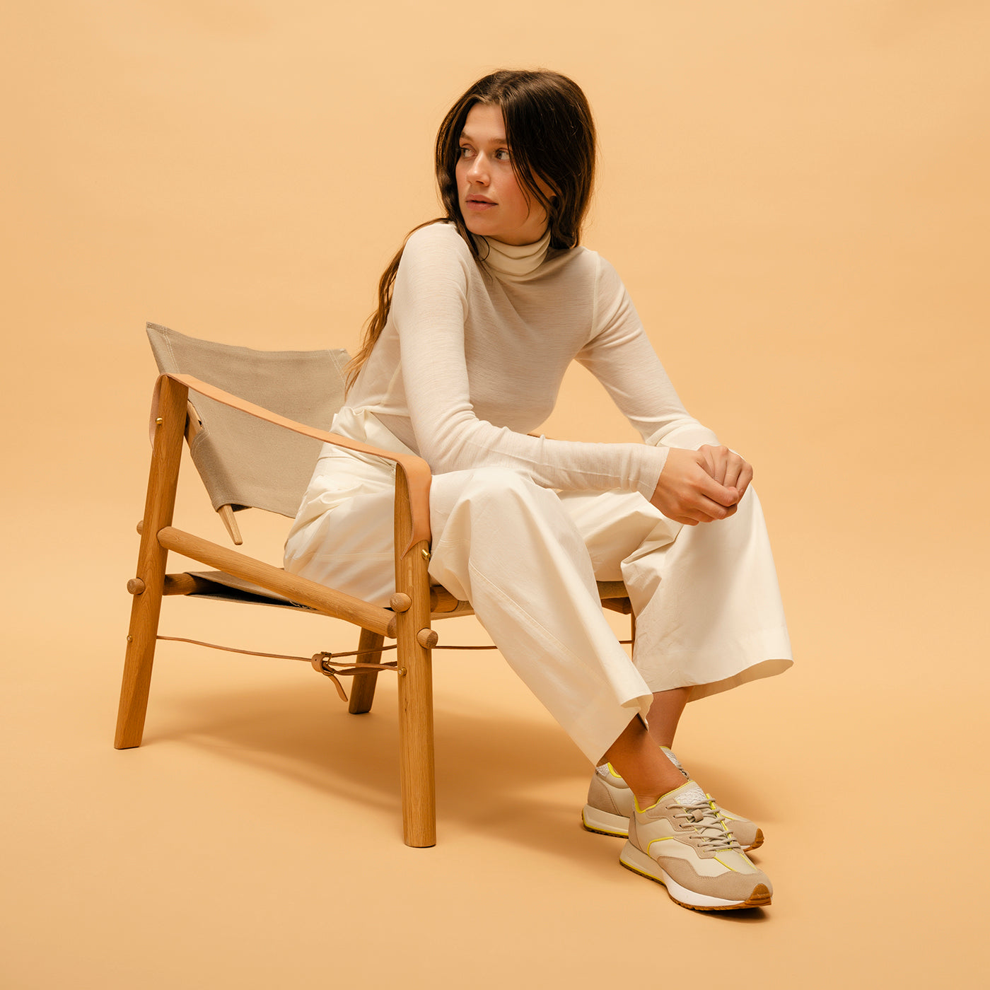 Rose Nylon Sneakers - Oat Meal