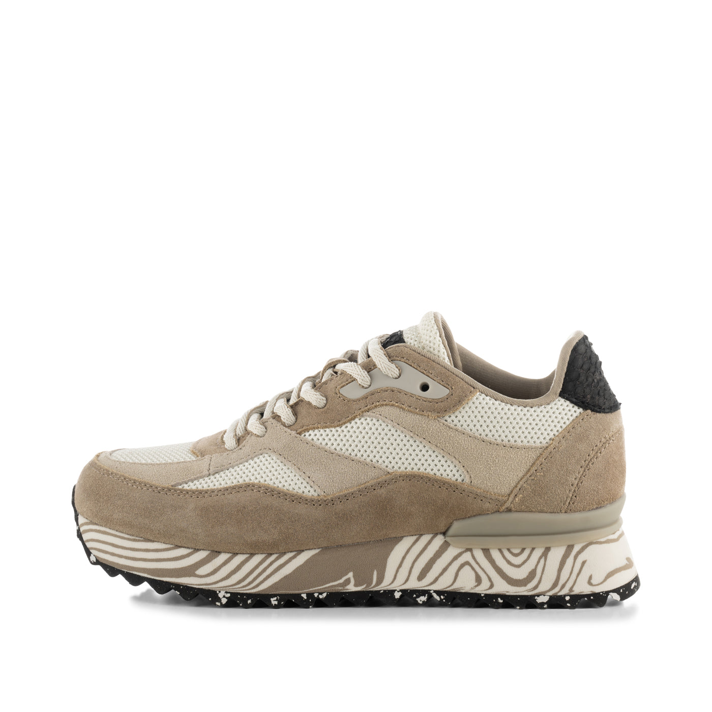 Sophie Marble Sneakers - White/Silver
