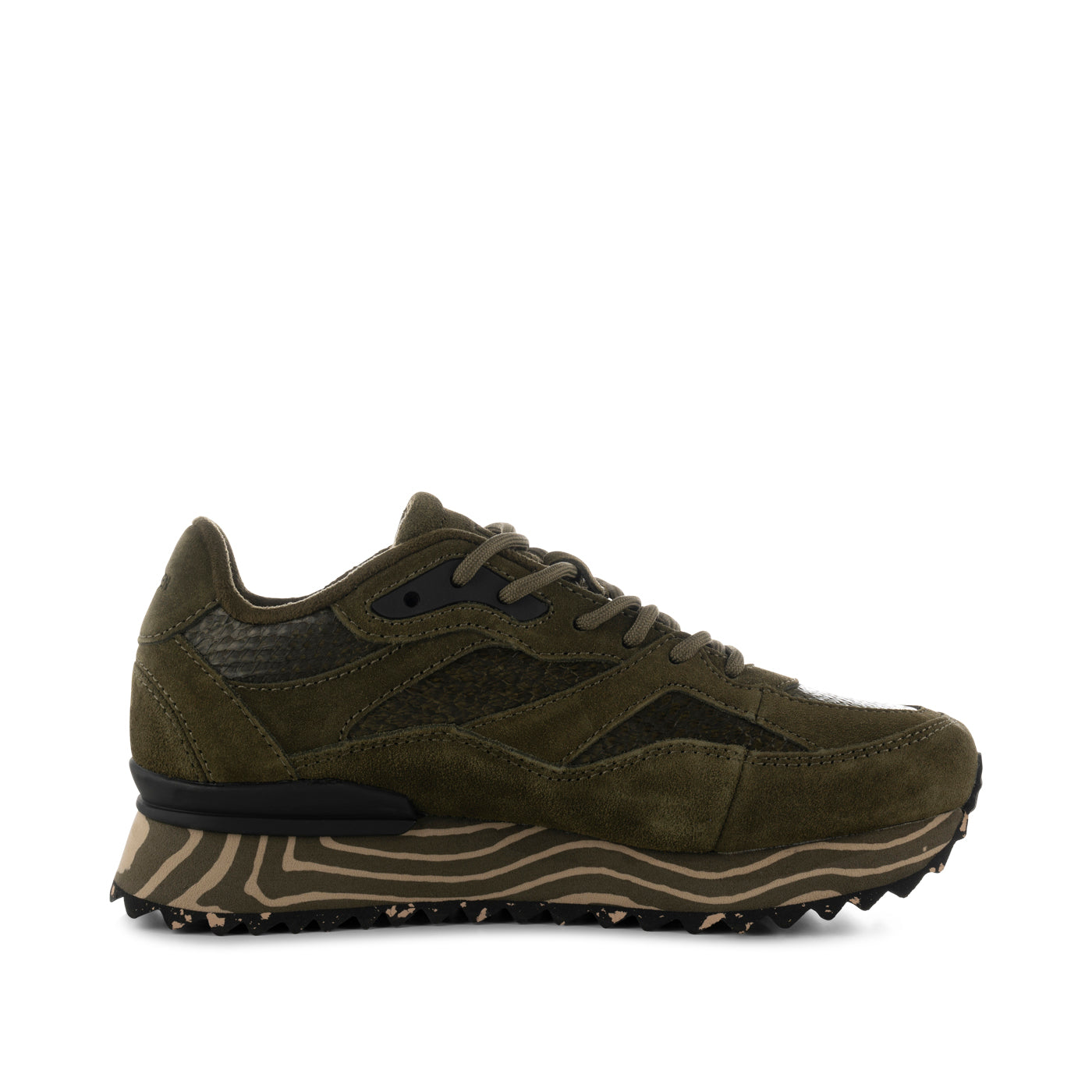 Sophie Sneakers Marble - Dark Olive