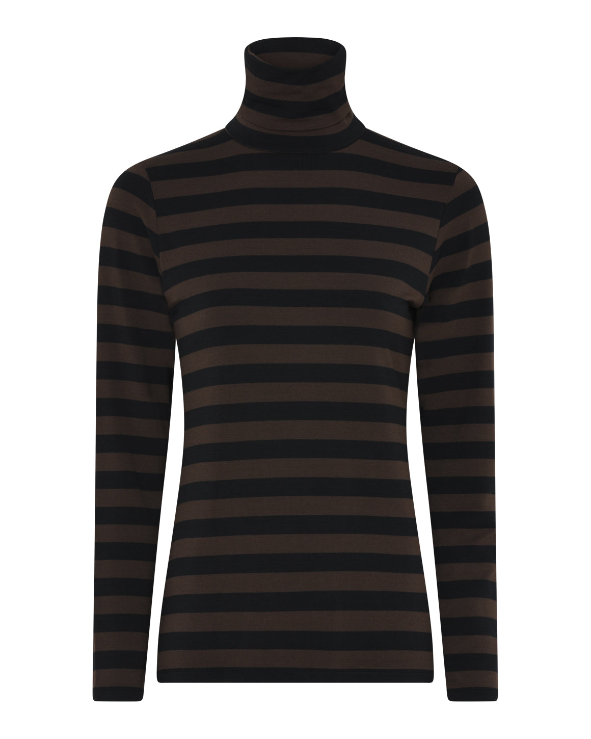 Stinna Rollneck - Stripe Brown