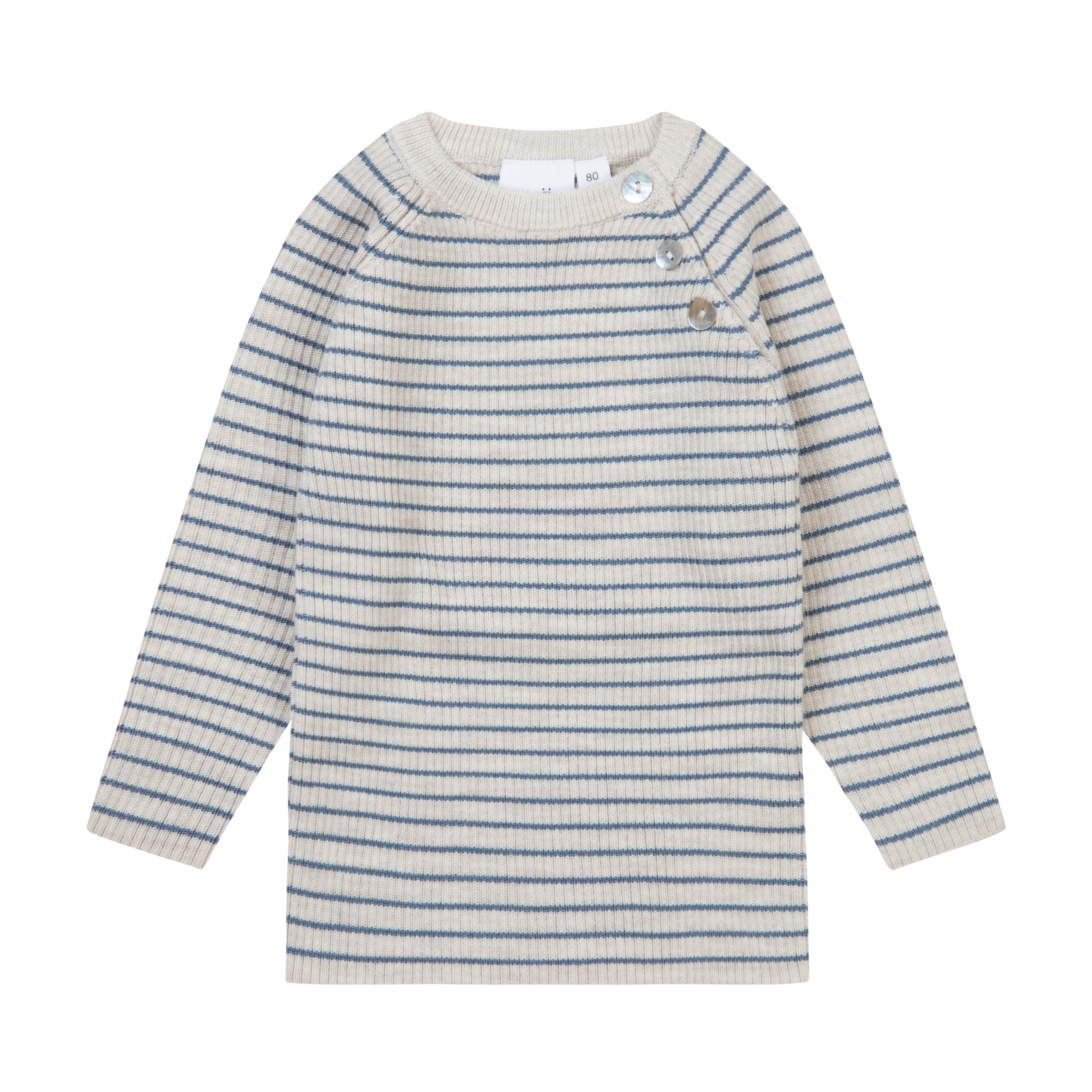 Flye Sweater Wool - Oat Melange/Stone