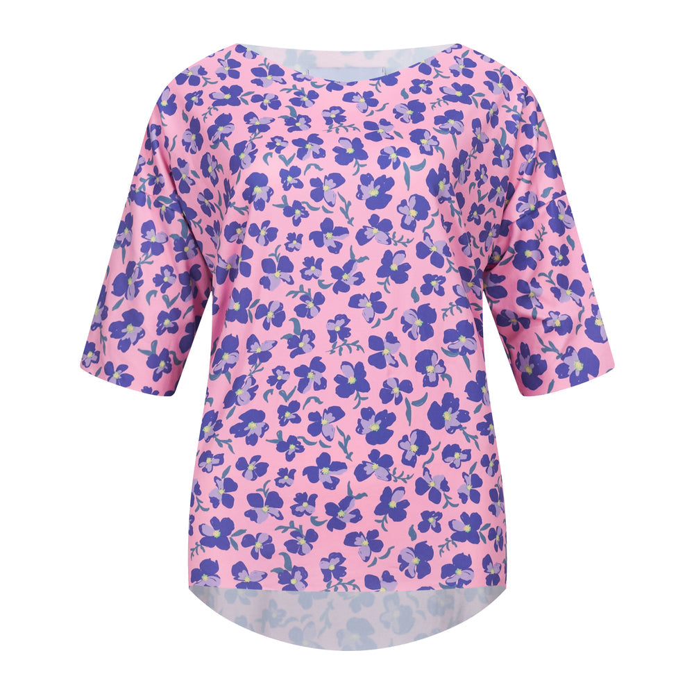 T-Shirt - Pink Purple Flower