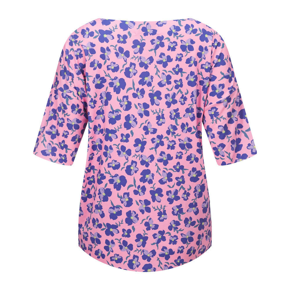 T-Shirt - Pink Purple Flower