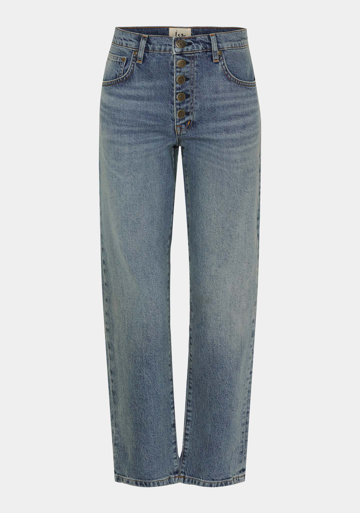 Torino Cropped Jeans - Marble Denim