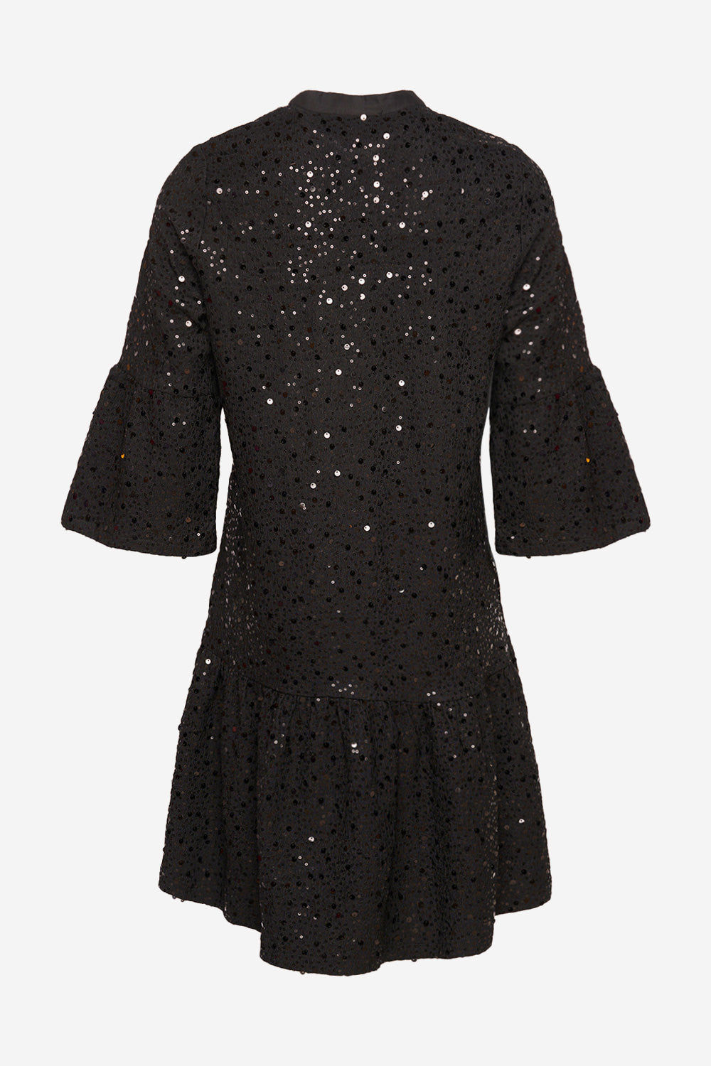 Verona Short Dress - Black Sequins