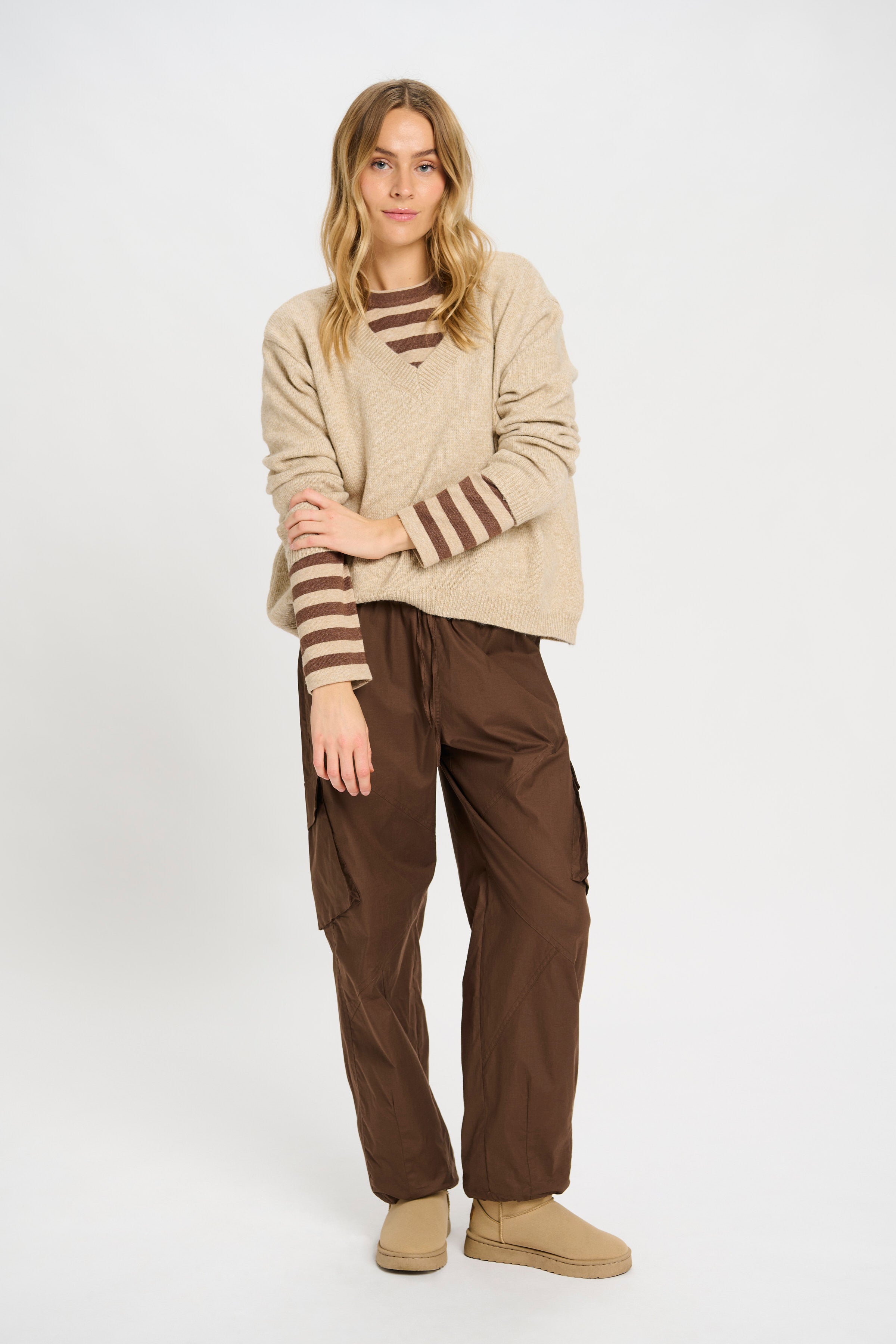 Allie LS Pullover - Choco Mix
