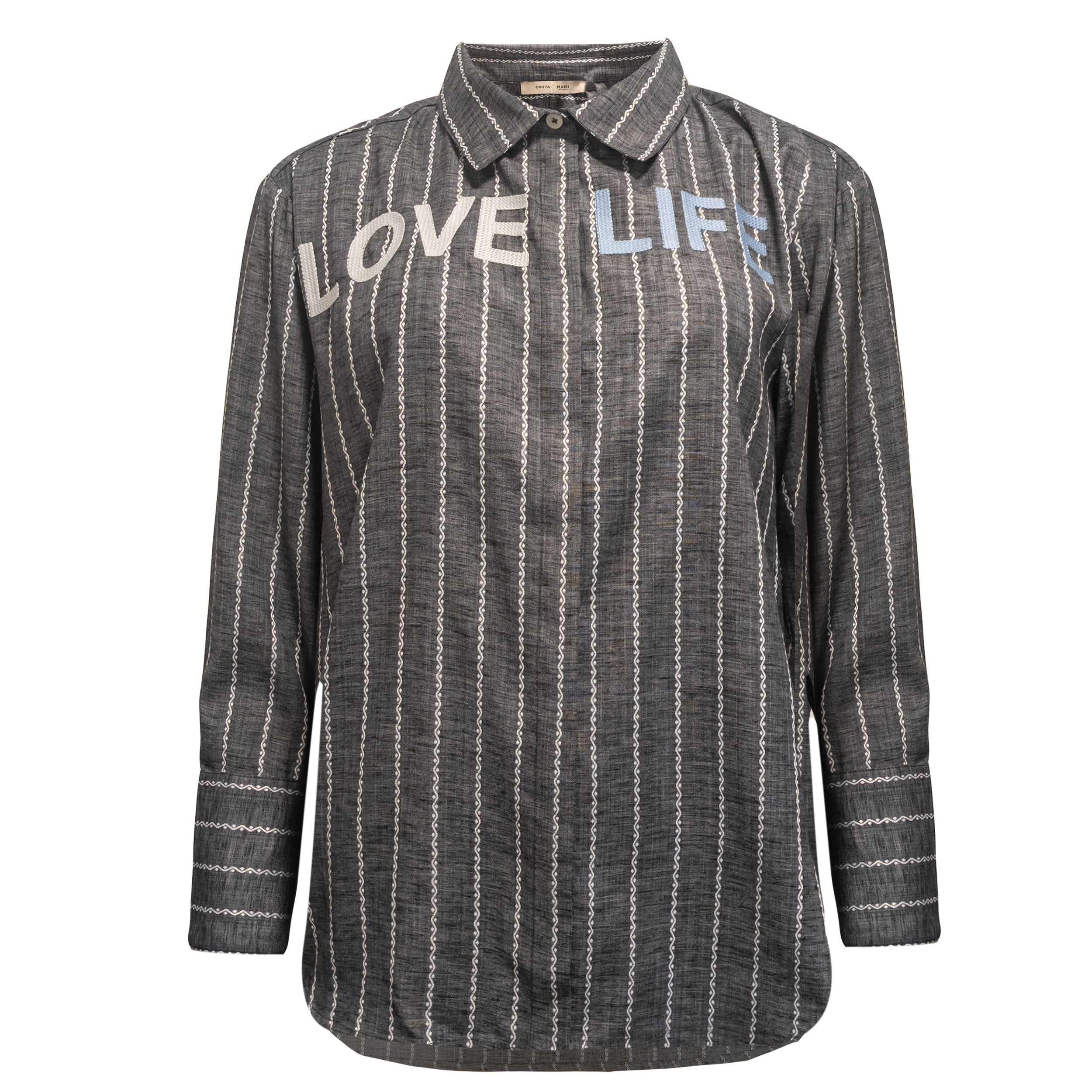 Letters Shirt - Black/Grey