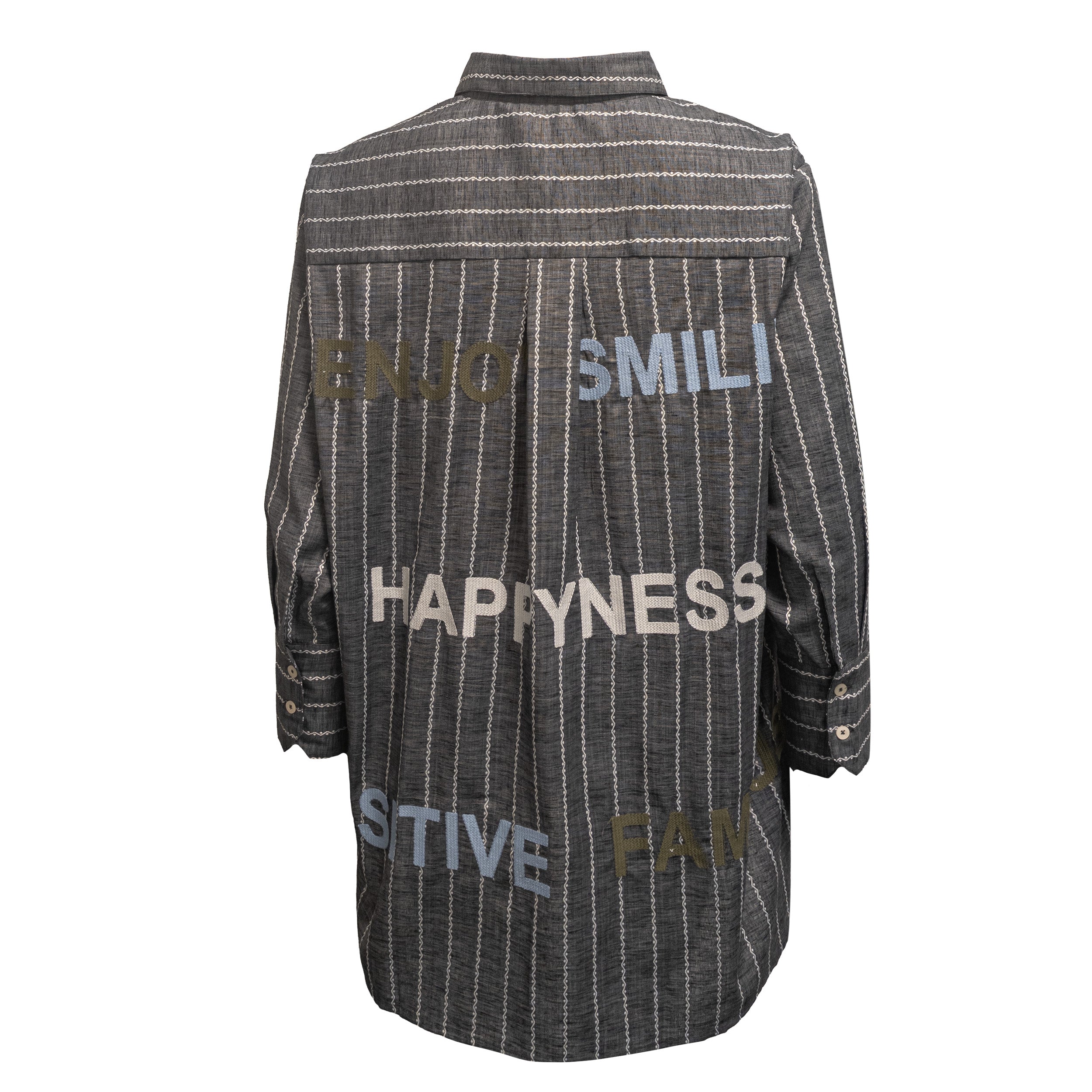 Letters Shirt - Black/Grey