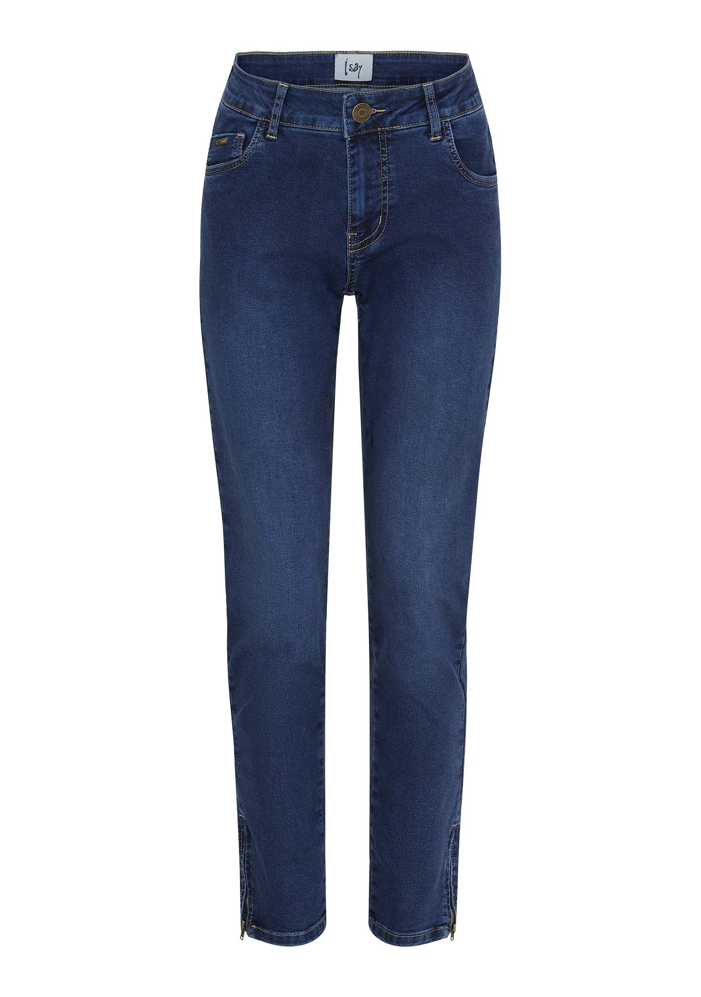 Lido Zip Jeans - Basic Denim Wash
