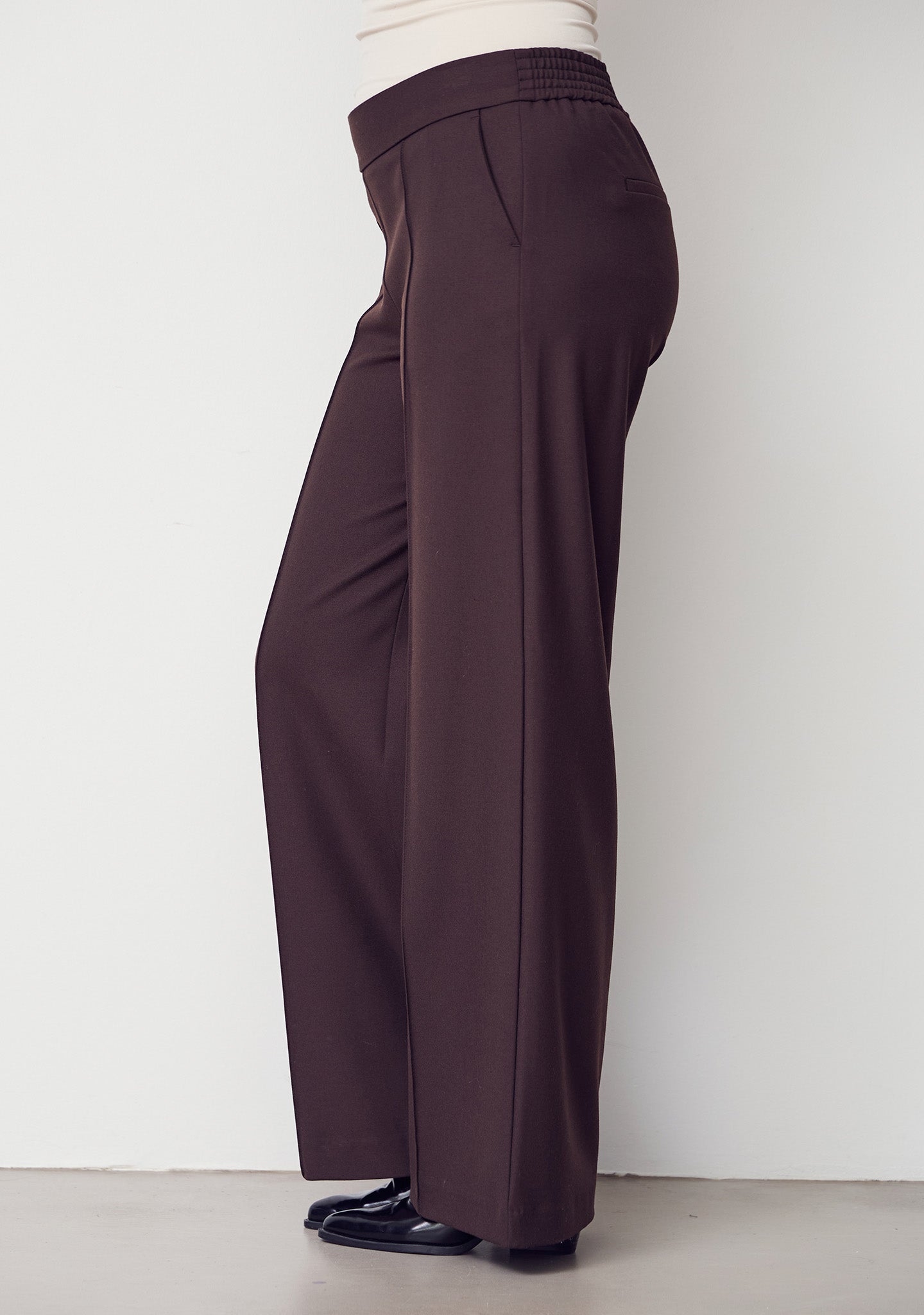 Rimini Wide Pants - Dark Brown