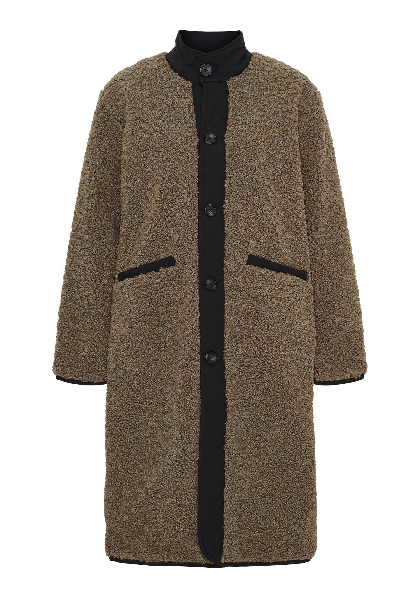 Jenka Reversible Coat - Taupe