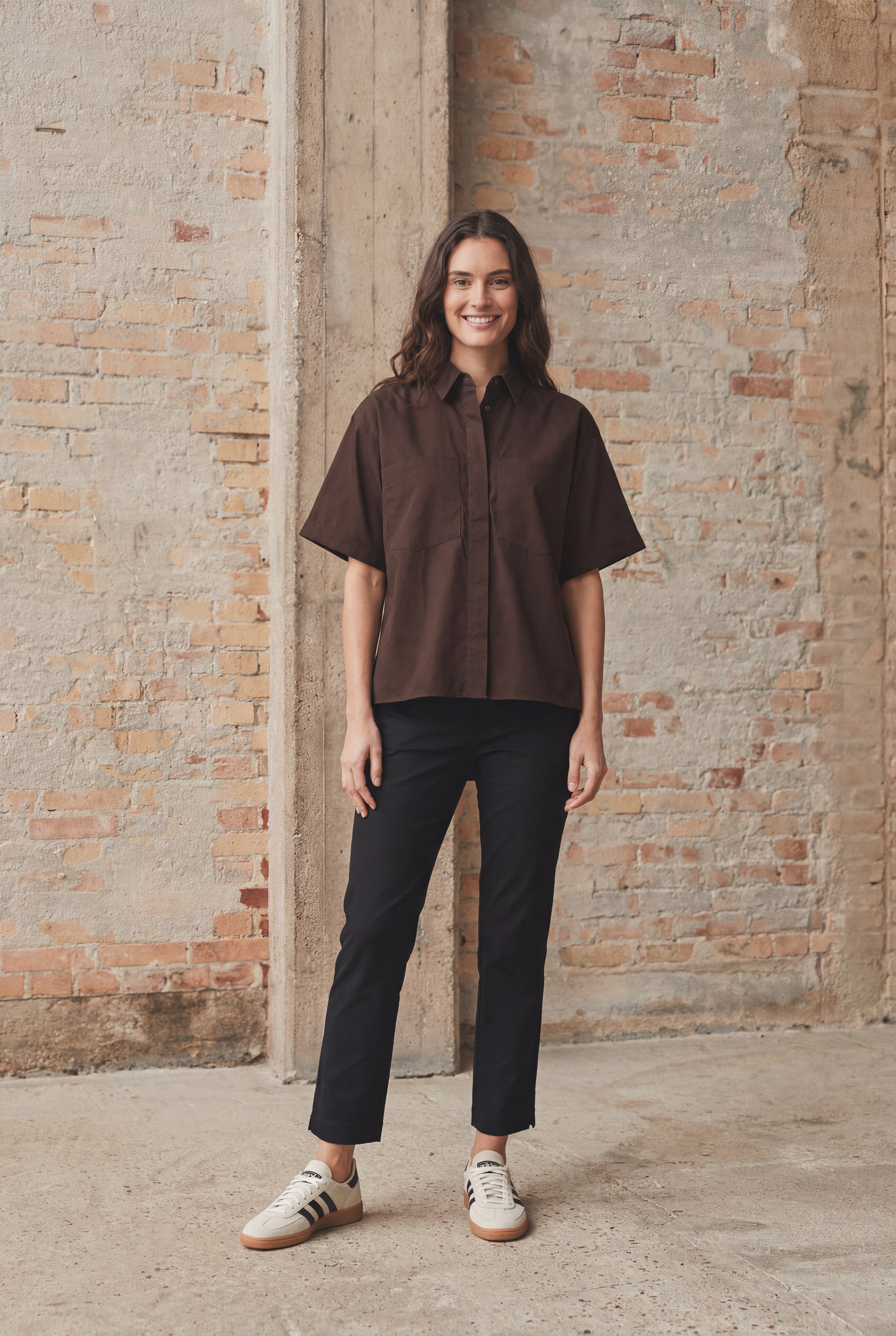 Sigga Pocket Shirt - Dark Brown