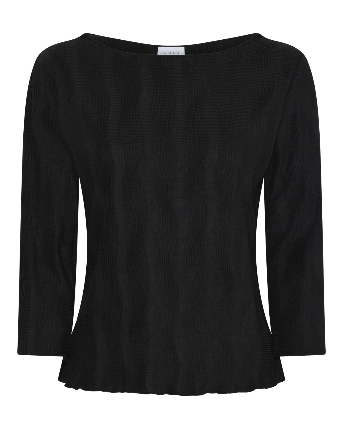 Luna Blouse 3/4 Sleeve - Black