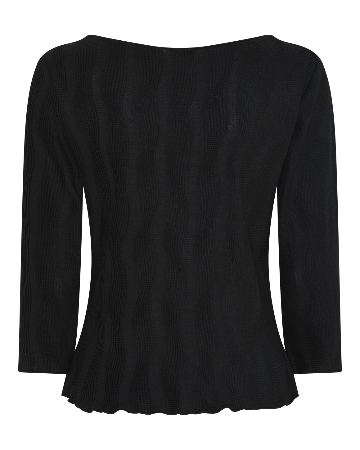 Luna Blouse 3/4 Sleeve - Black