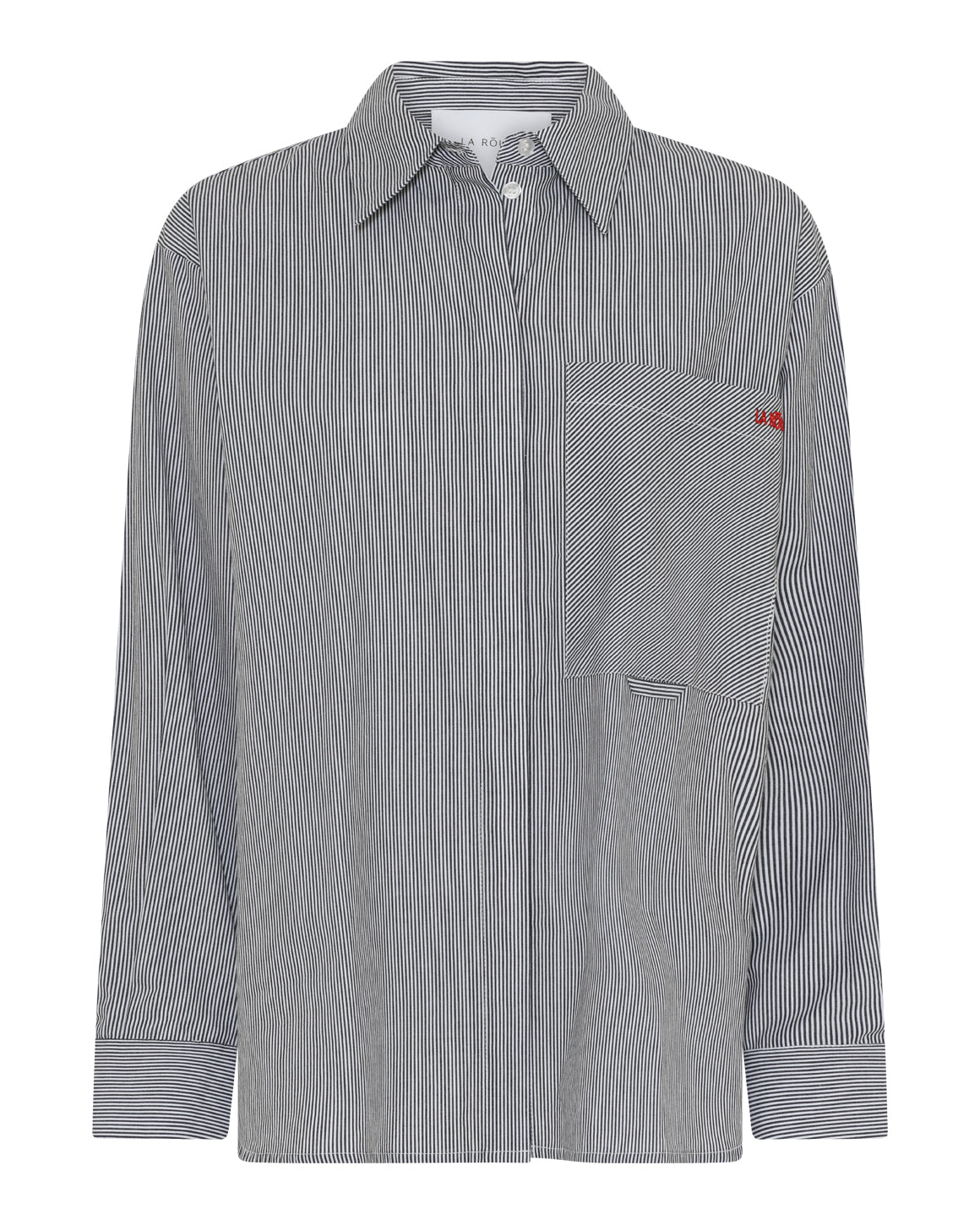 Petra Shirt - Black/White Stripe