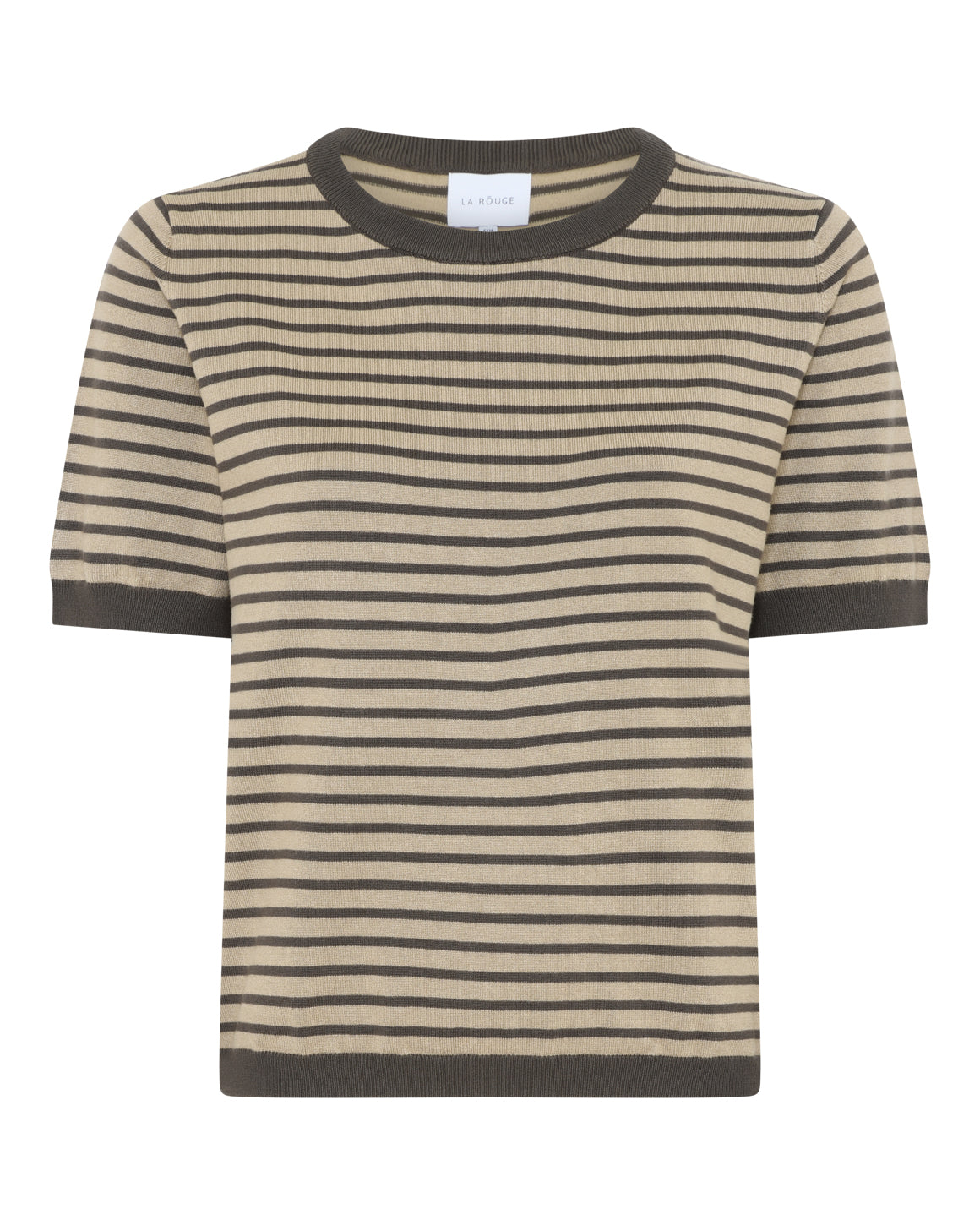 Sailor Knit S/S - Sand/Brown Stripe