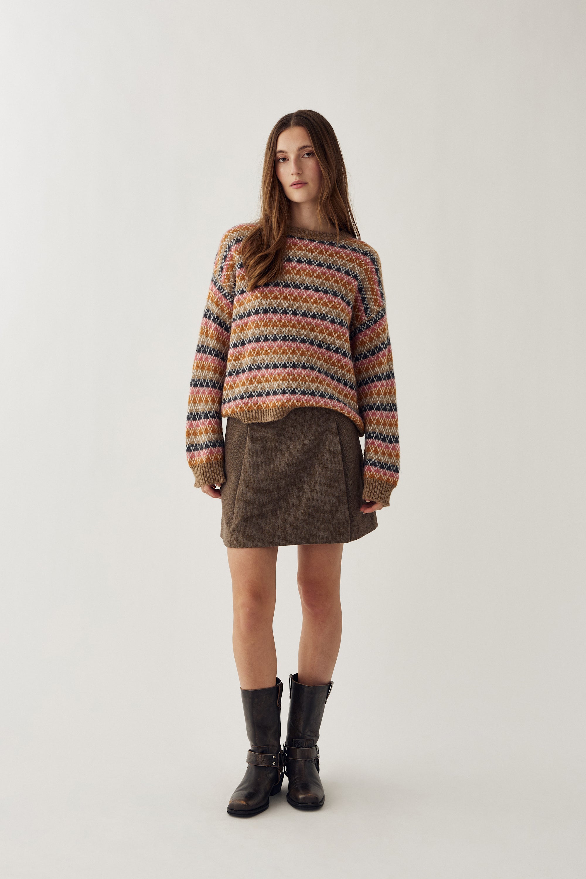 Mirtie Knit Debor - Multi Stripe