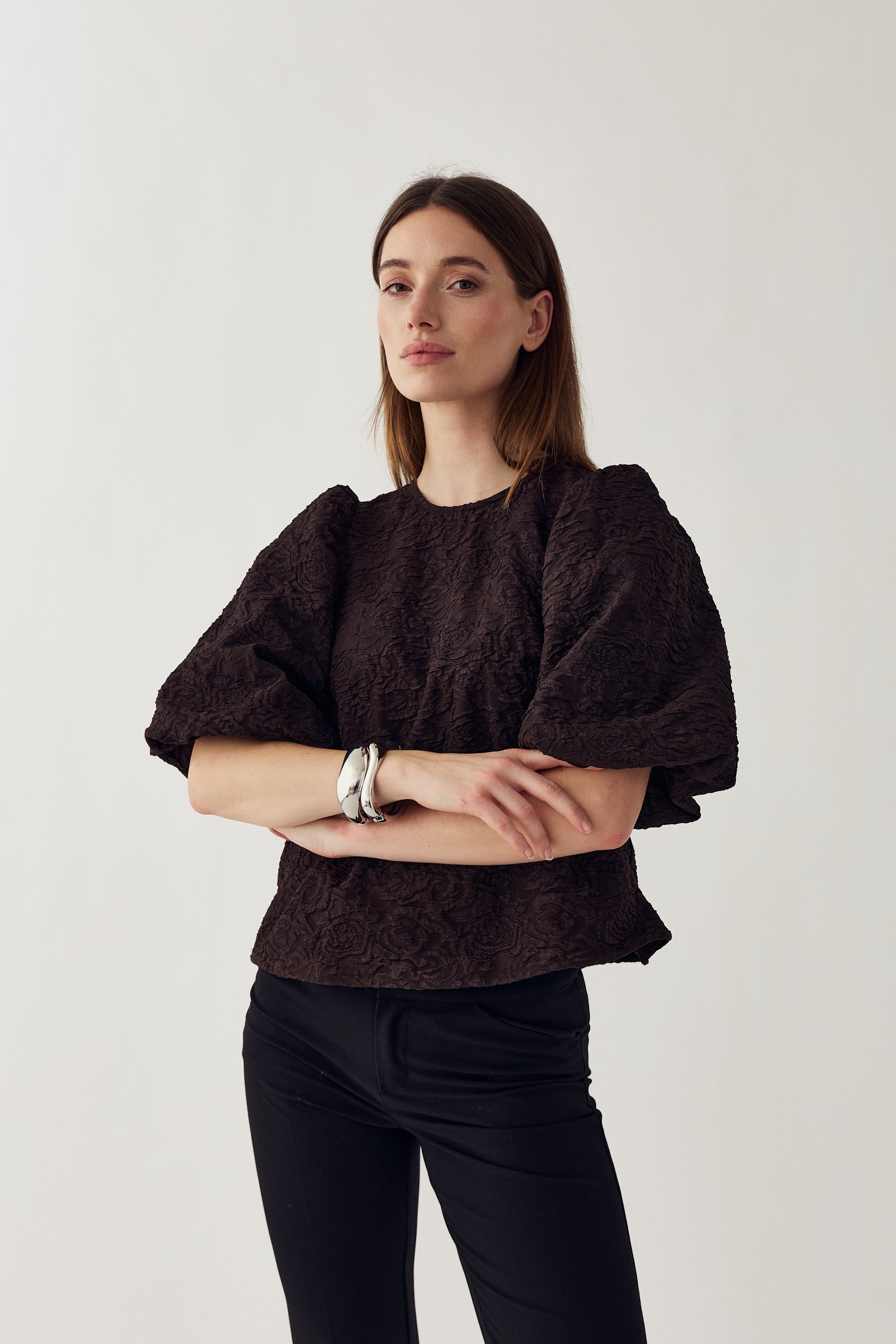 Shelly Blouse - Chocolate