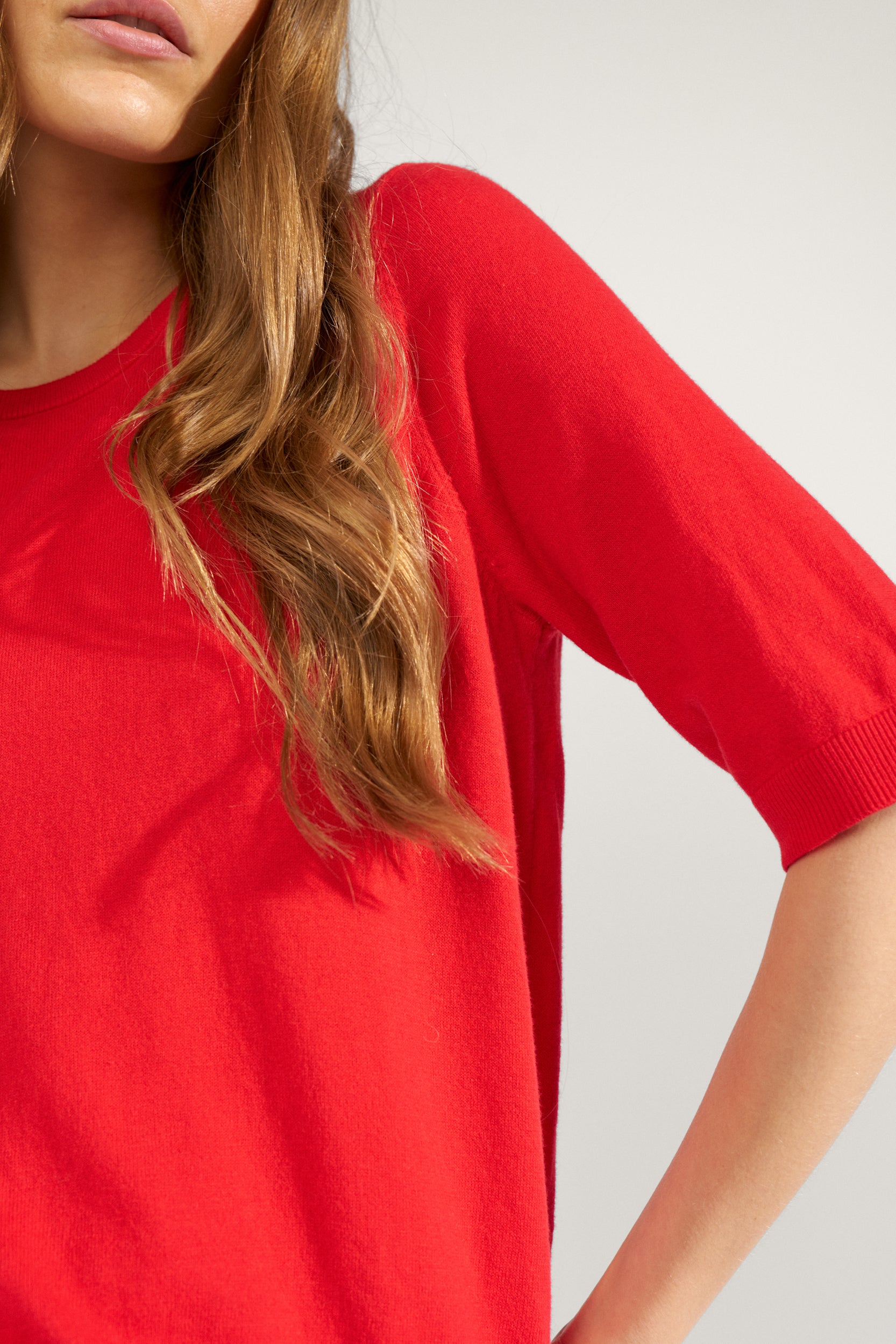 NUcally ss Pullover - Goji Berry