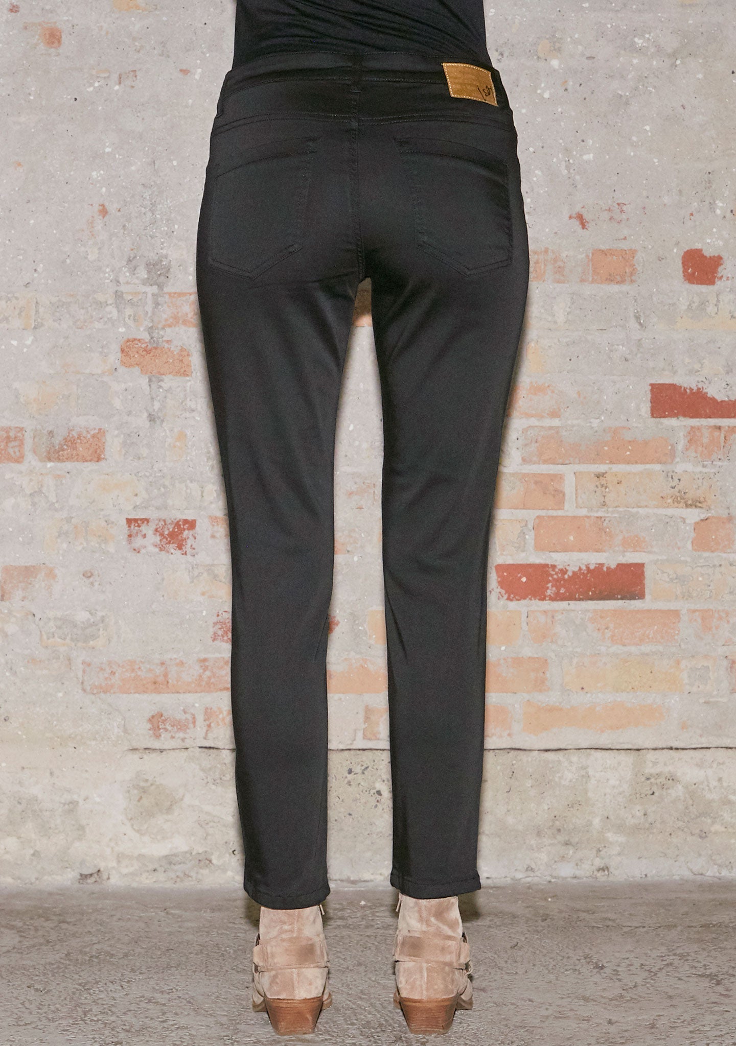 Lido Zip Jeans - Black